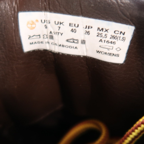 Timberland Shoes Womens 9 Londyn Ankle Sneaker Boot Lace Up Leather Brown 6" - Picture 13 of 13